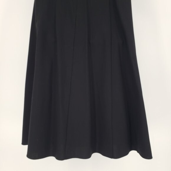 Creatures of the Wind Midi Dress 2 Applique Floral Lace 100% Wool A Line Black - Picture 5 of 7